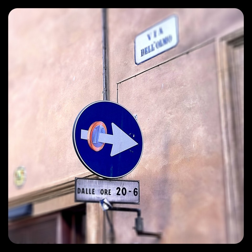 7 Verkehrsschild Florenz