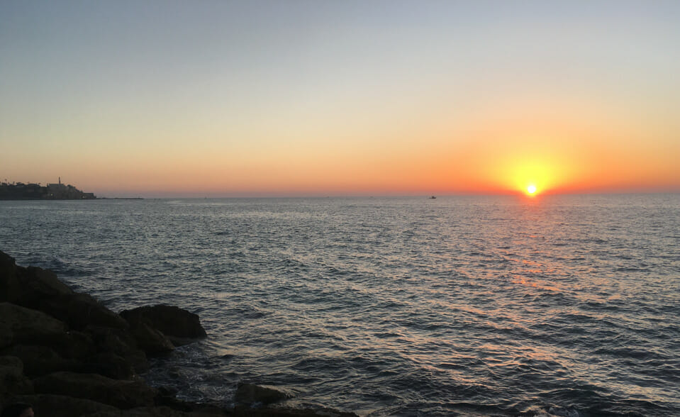 Sonnenuntergang über Tel Aviv