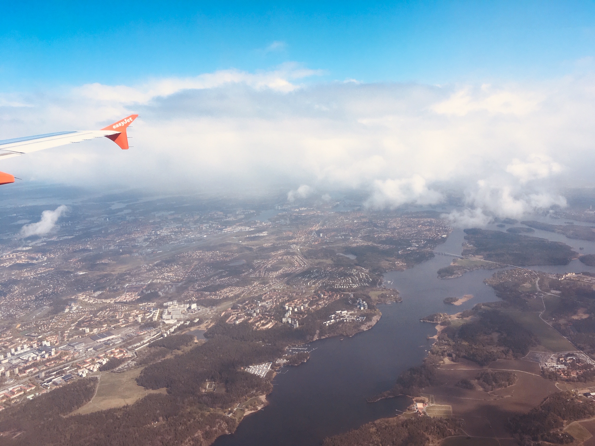 Anflug auf Stockholm