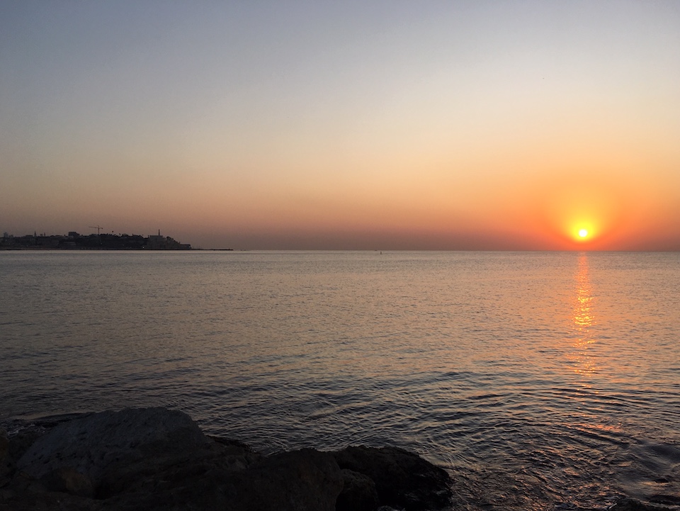 Sonnenuntergang über Jaffa
