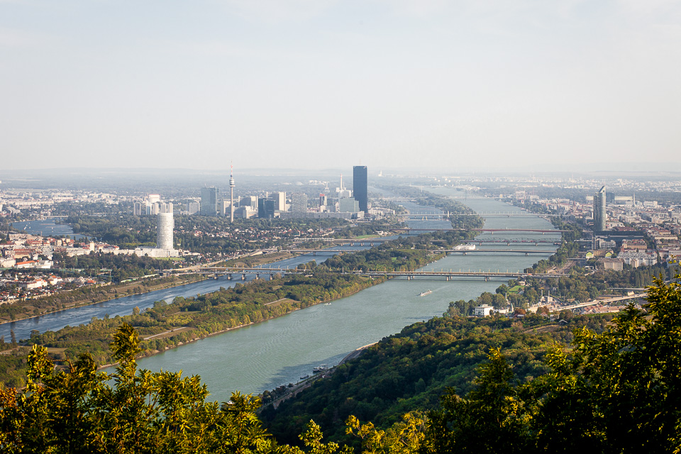 Blick vom Leopoldsberg auf Wien